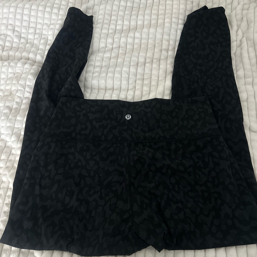 Lululemon Athletica Black Patterned Leggings